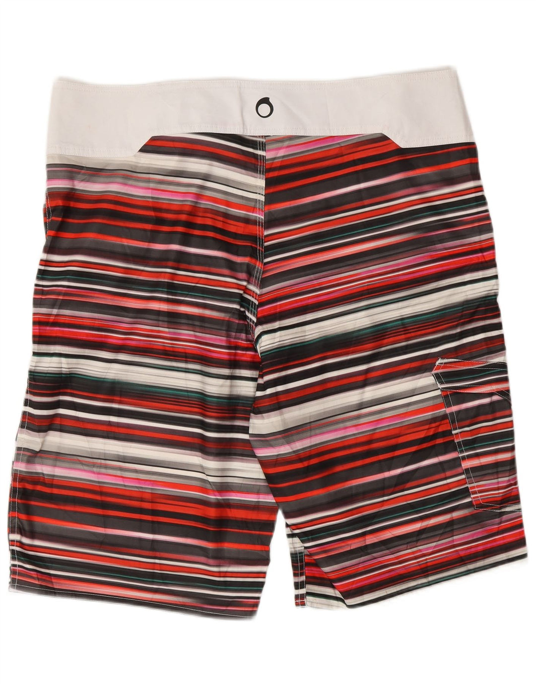 TRIBORD Mens Cargo Swimming Shorts EU 46 Small Multicoloured Striped