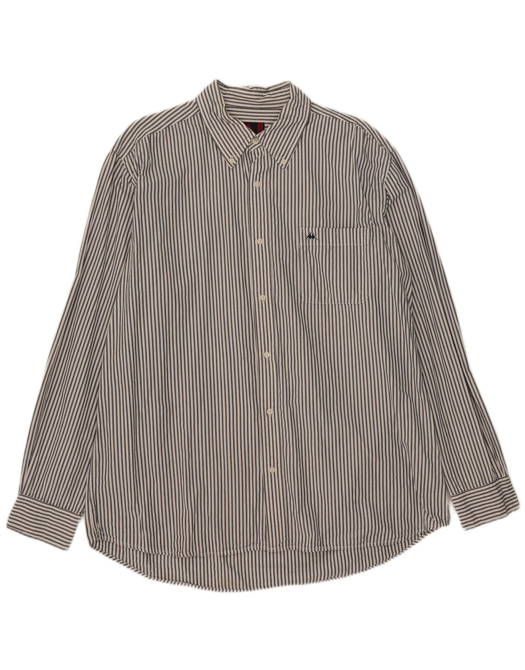 Kappa Mens Shirt 3XL White Pinstripe Cotton