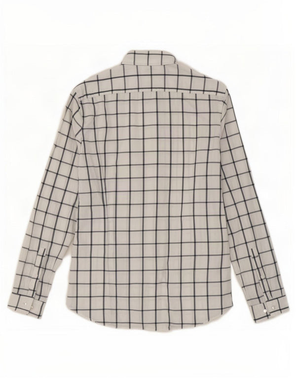 Michael Kors Herre Slim Fit skjorte Medium hvid ternet