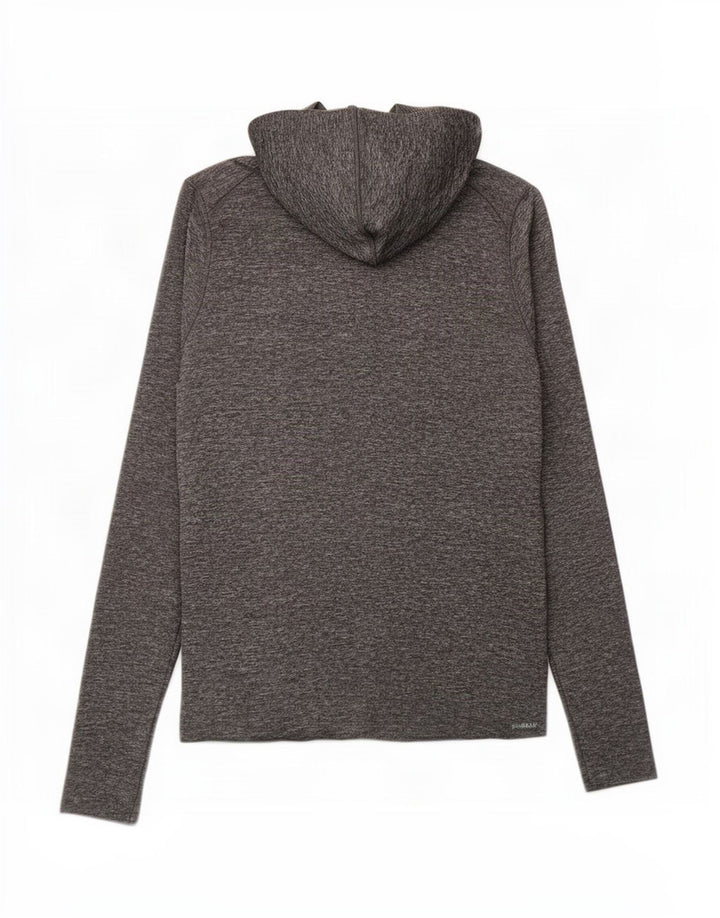 Champion Womens Hoodie Jumper UK 12 Medium Grey