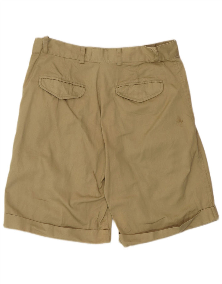 James Dillon Mens Chino Shorts IT 46 Small W30  Khaki Cotton