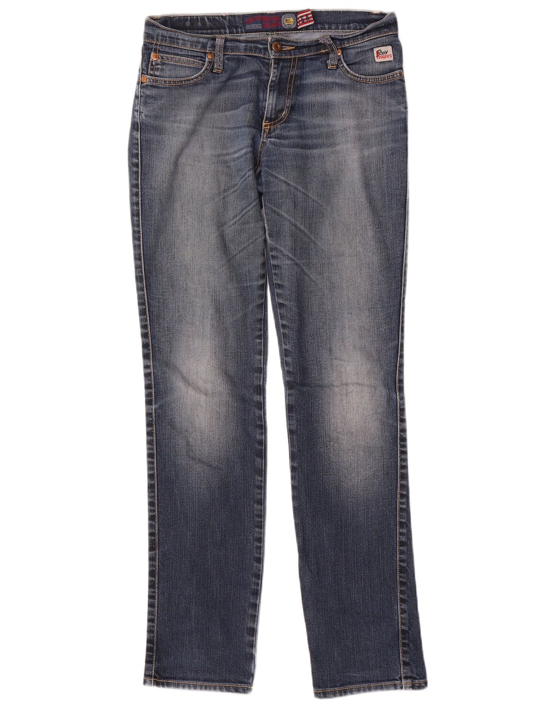 Roy Rogers Womens Slim Jeans W27 L32 Navy Blue Cotton