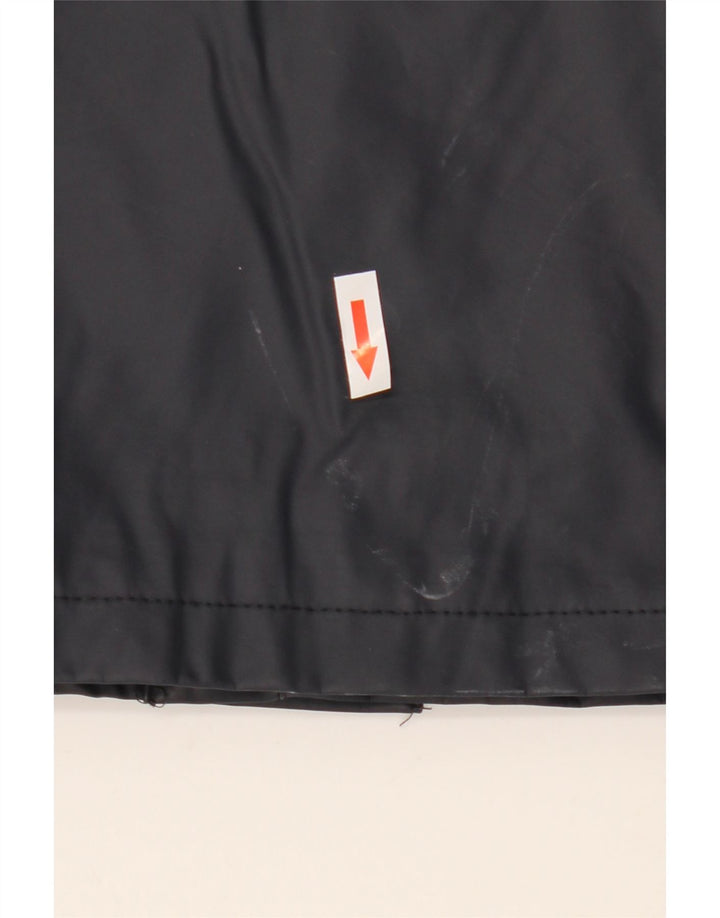 ZARA Mens Hooded Windbreaker Coat UK 40 Large Navy Blue Polyester