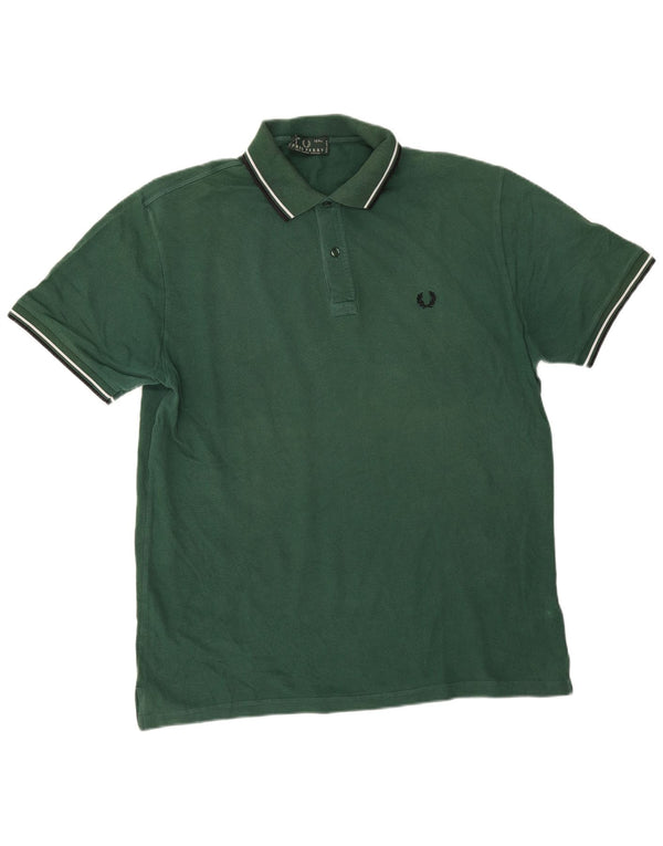 Fred Perry muška polo majica XL pamuk na zelene pruge