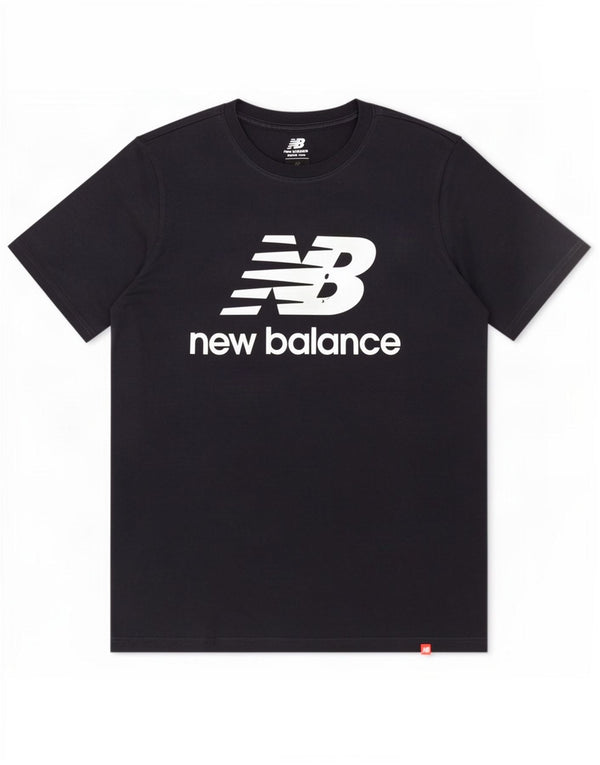 New Balance Hombre Camiseta Gráfica Top Medium Azul Marino Algodón