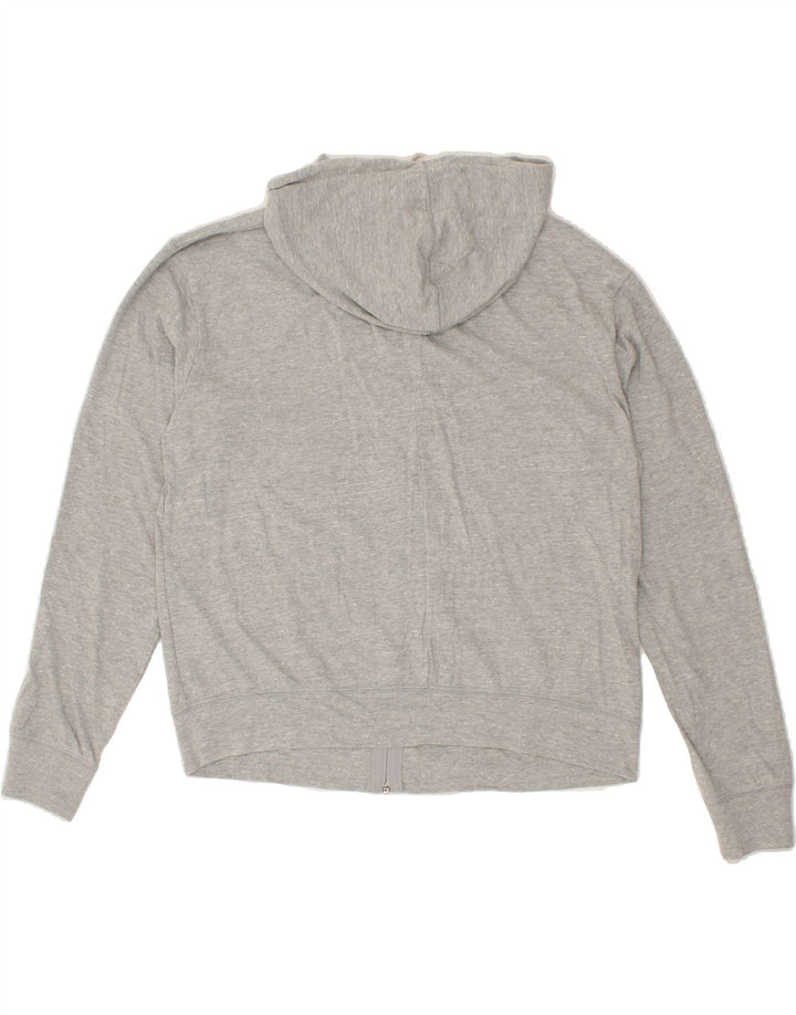 NIKE Womens Zip Hoodie Sweater UK 14 Medium Grey Cotton Vintage Nike and Second-Hand Nike from Messina Hembry 