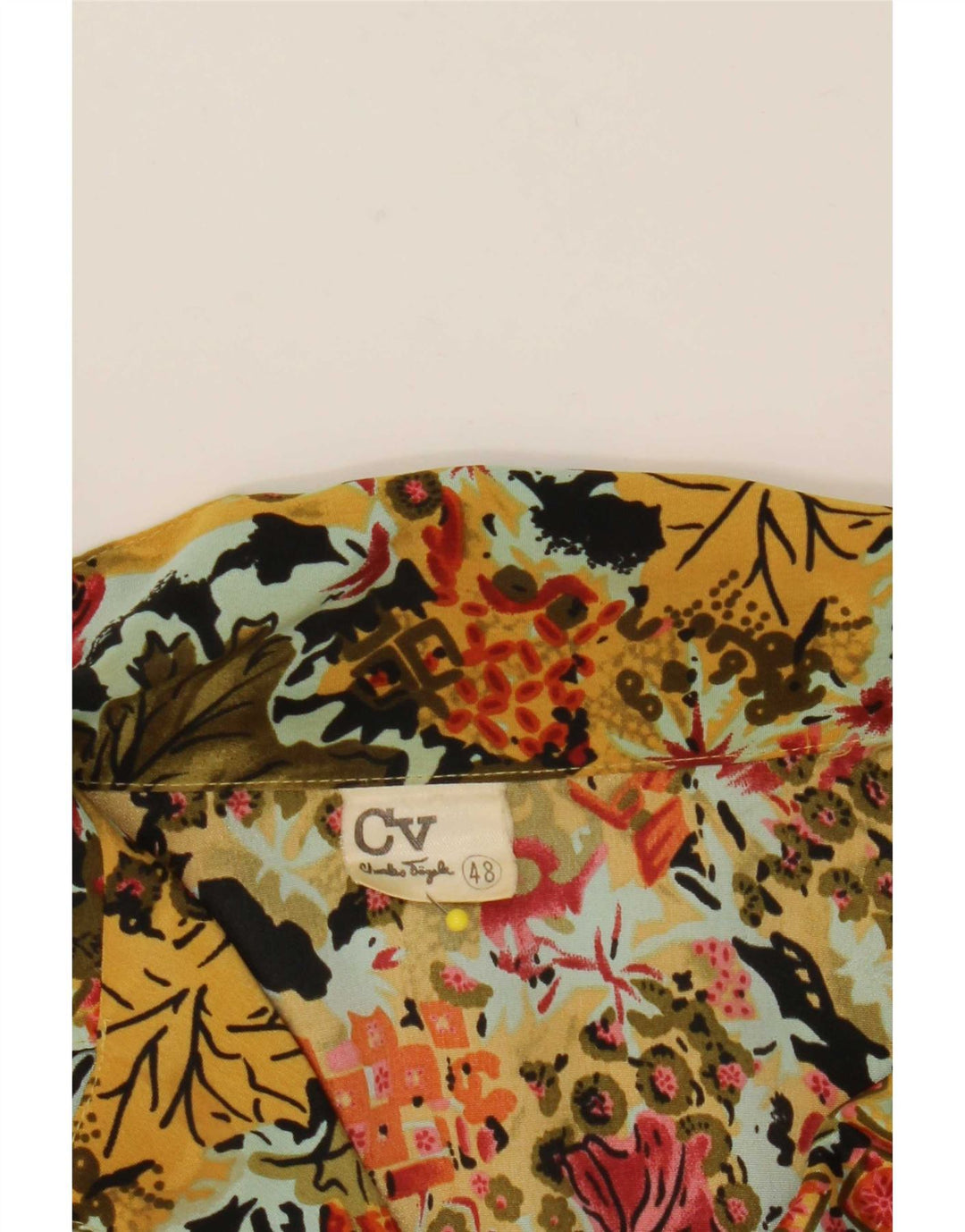 Charles Vogele Womens Shirt Blouse IT 48 XL Multicoloured Floral Polyester