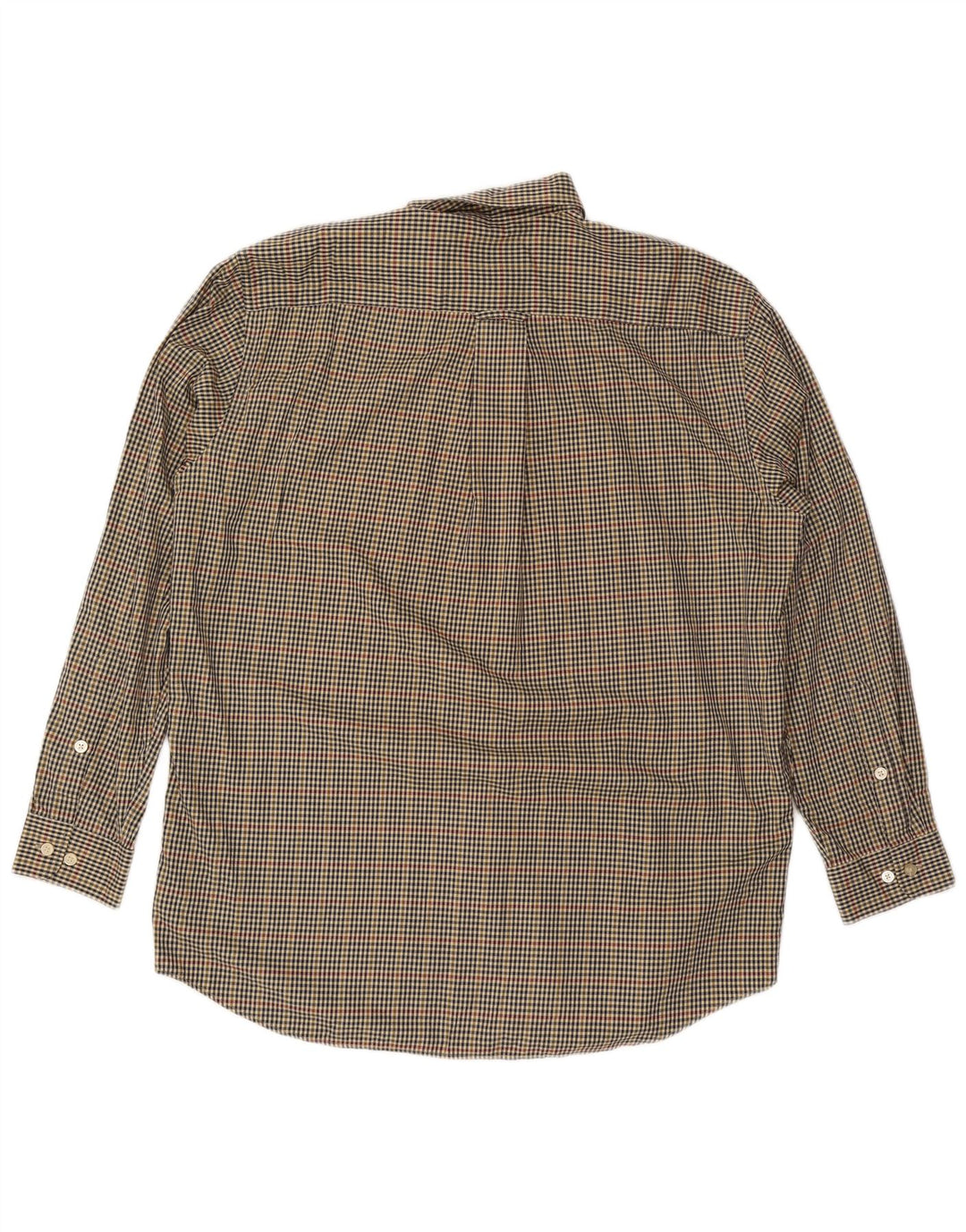 Мужская высокая рубашка Orvis XL, разноцветный хлопок в мелкую клетку