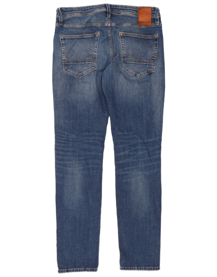 Jack & Jones Mens GLENN Slim Jeans W32 L32 Blue Cotton