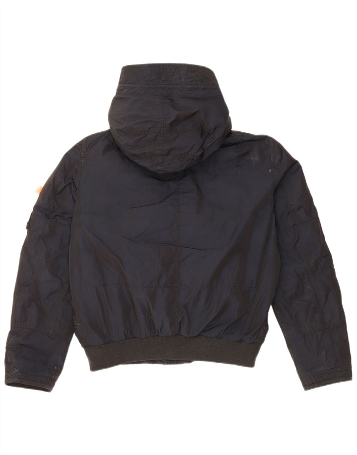 Parajumpers Wattierte Jacke mit Kapuze für Jungen, 11–12 Jahre, Größe S, Marineblau, Polyester