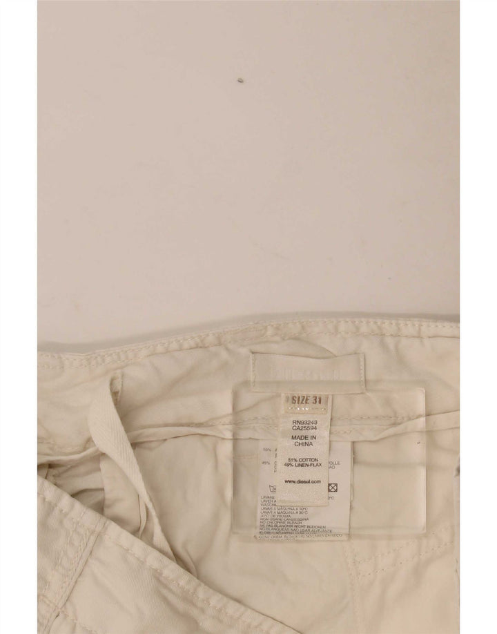 Diesel Damen Cargoshorts W31 Mittelweiße Baumwolle