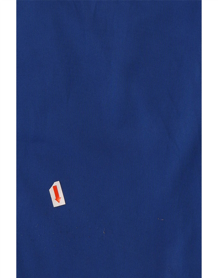 PUMA Boys Graphic Tracksuit Top Jacket 13-14 Years Blue Colourblock