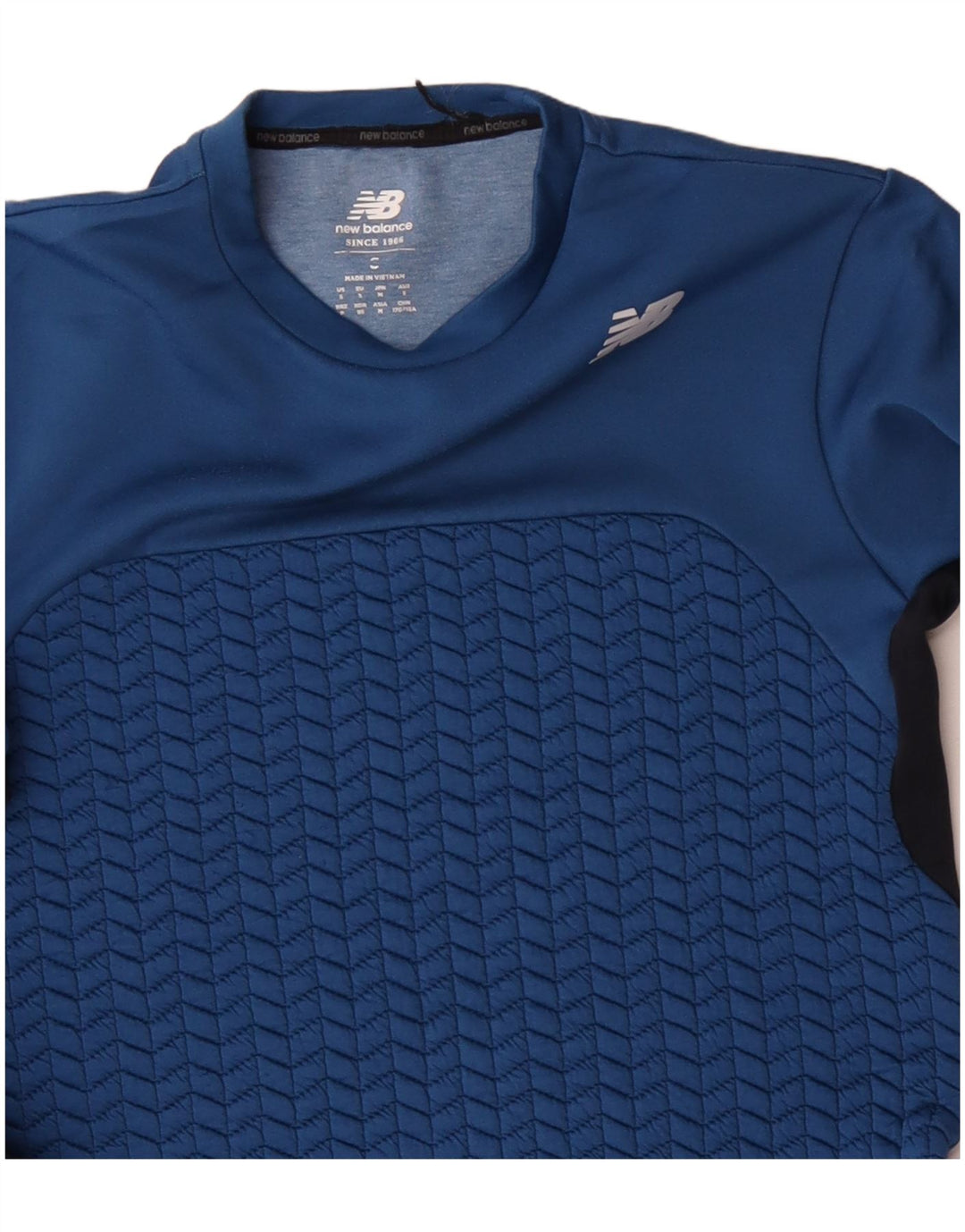 Pulover pentru bărbați NEW BALANCE Pulover mic albastru poliester color bloc