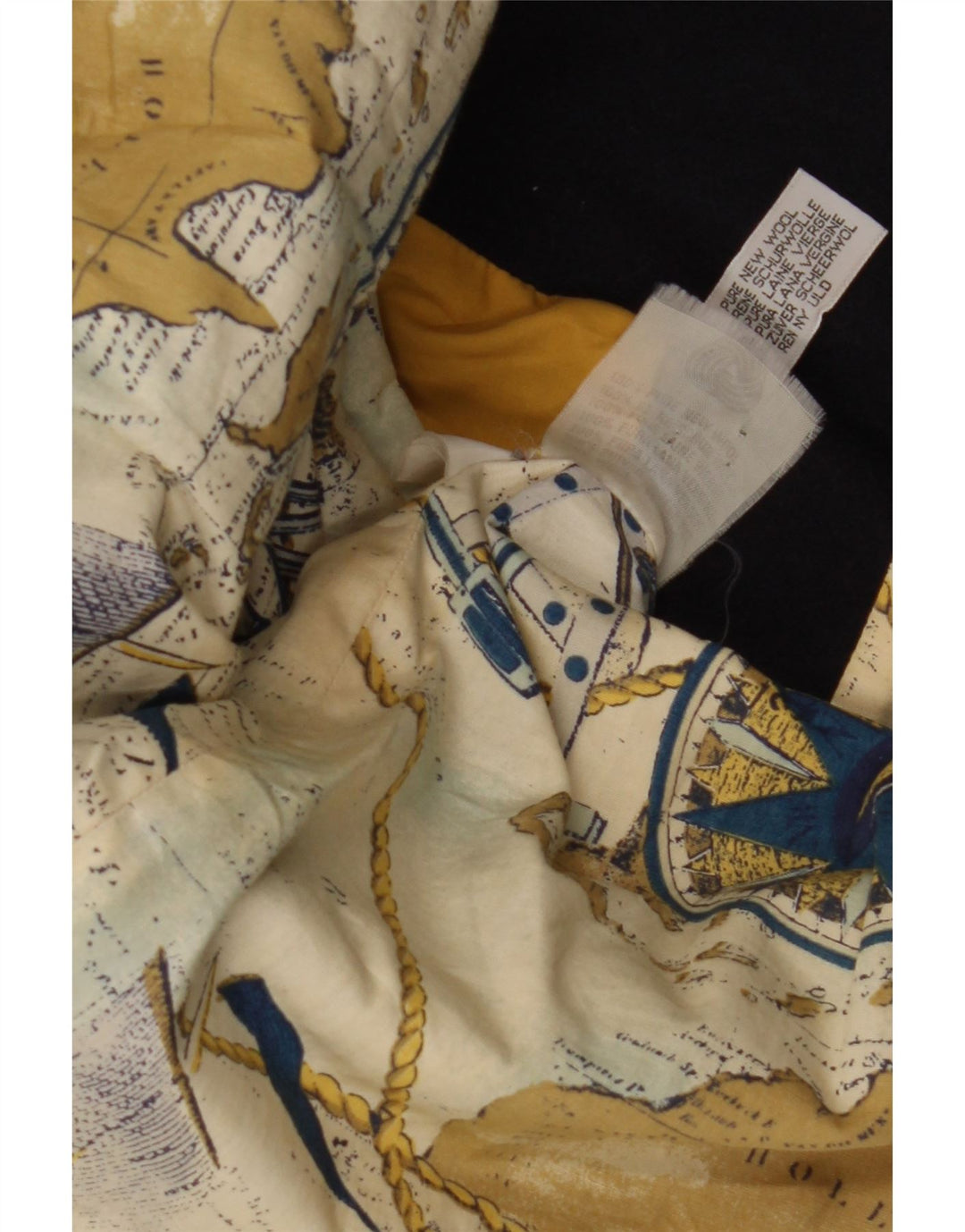 Damski płaszcz oversize Aquascutum UK 16, duży, granatowy, wełniany