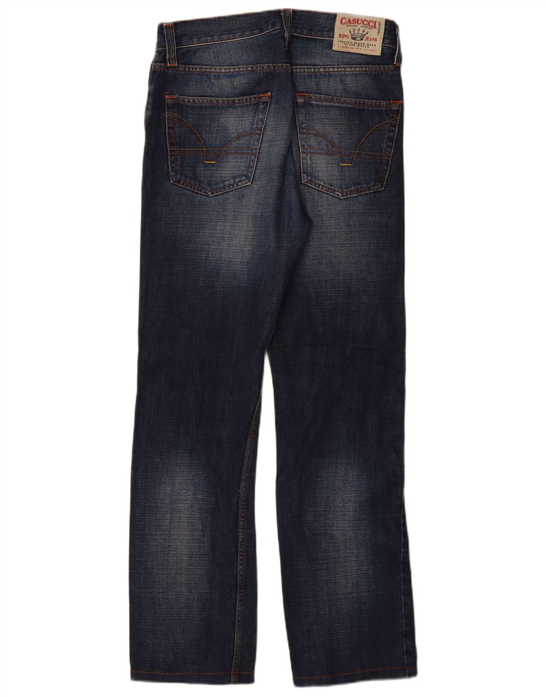 Casucci Mens Straight Jeans W32 L31 Blue Cotton