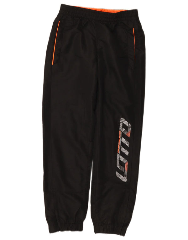 Lotto Pantalon de survêtement graphique pour garçon 9-10 ans Petit Noir
