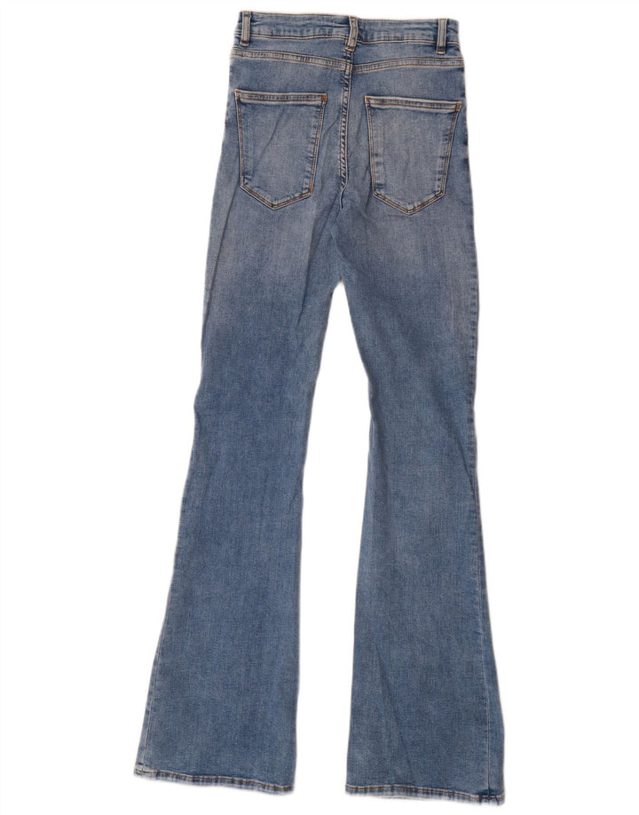 Zara Womens Flared Jeans EU 34 2XS W24 L33 Blue Cotton