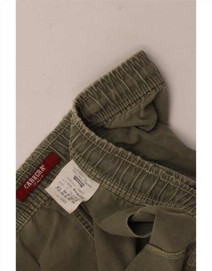 Carrera Mens Regular Chino Shorts XL W38 Khaki Cotton