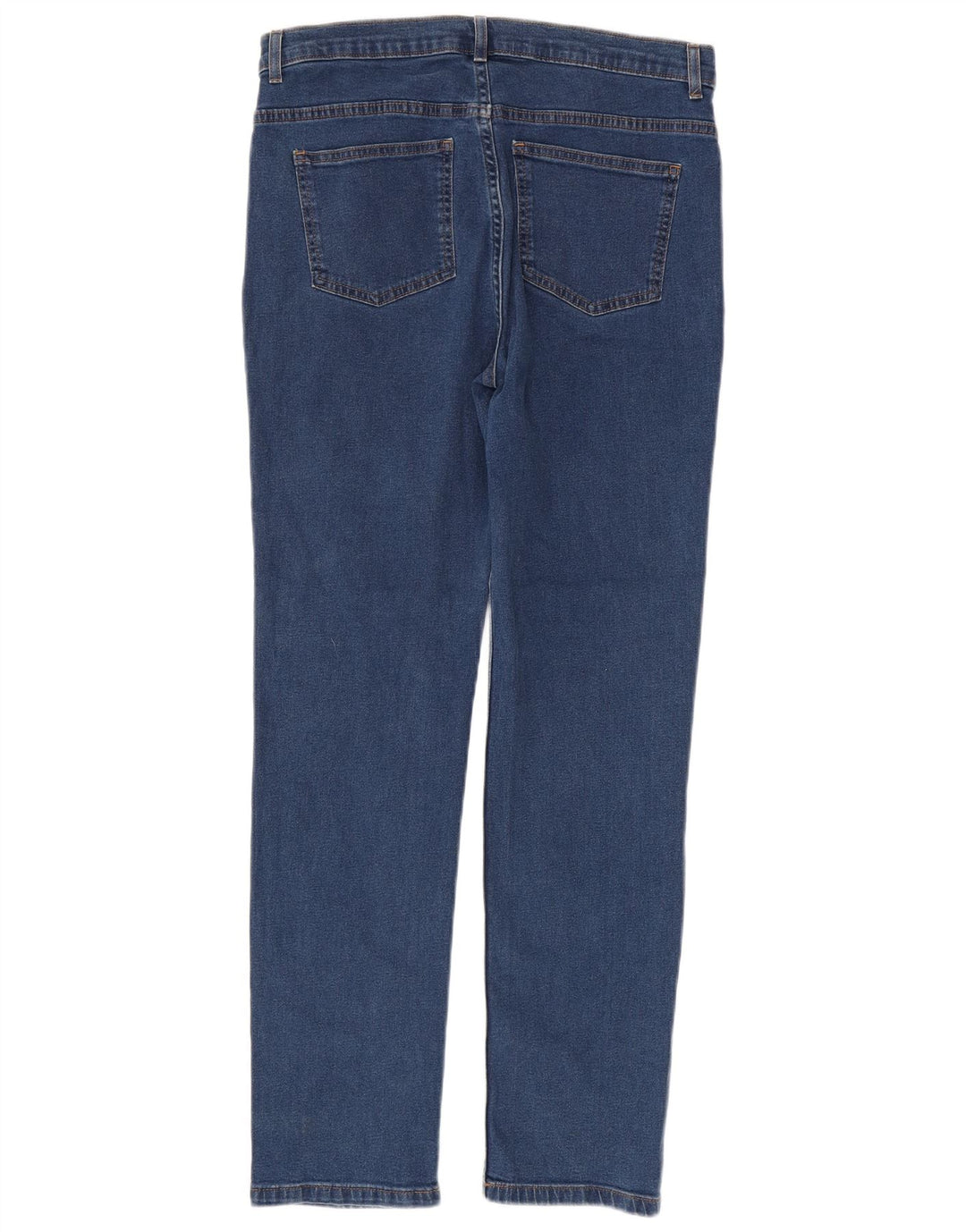 Marks & Spencer Damen Straight Jeans UK 12 Medium W32 L30 Blaue Baumwolle