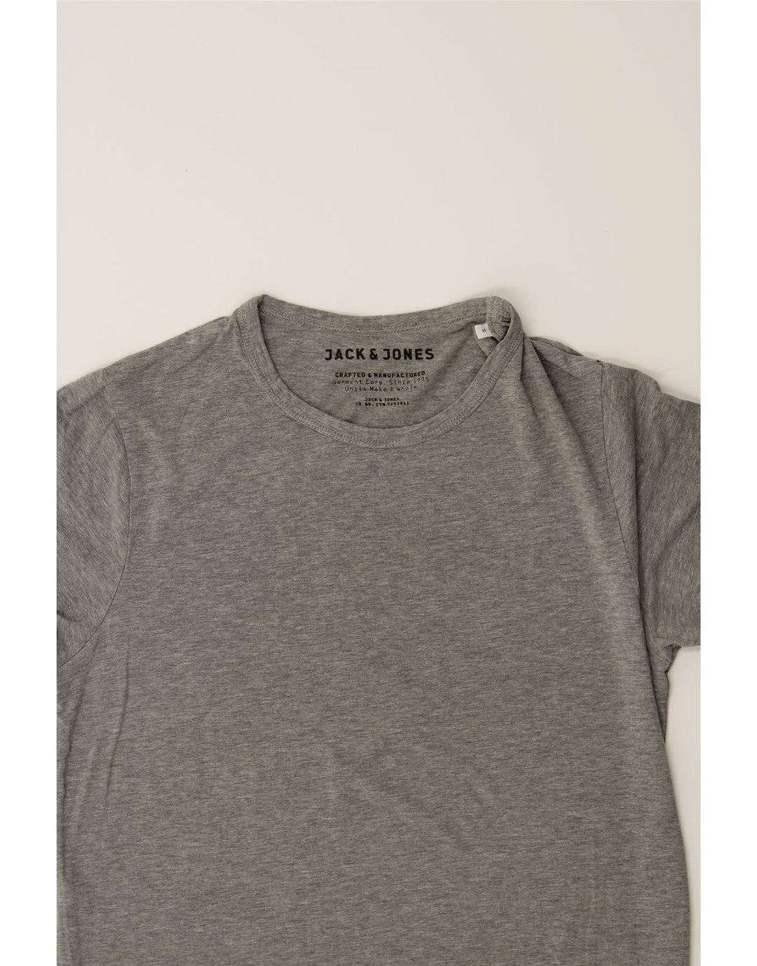JACK & JONES Mens T-Shirt Top Small Grey Cotton Vintage Jack & Jones and Second-Hand Jack & Jones from Messina Hembry 