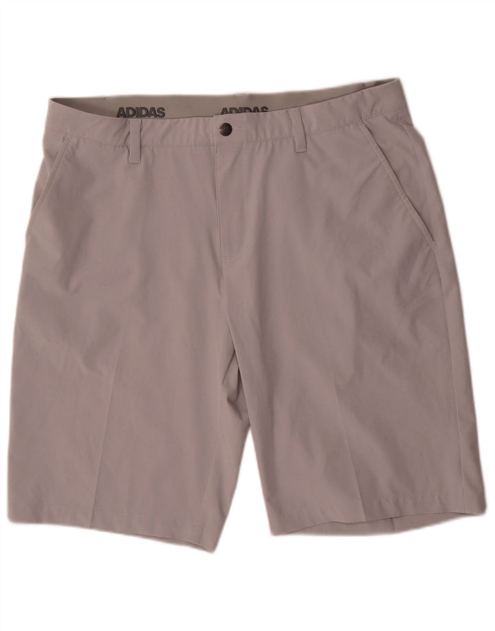 ADIDAS Mens Chino Shorts W36 Large Grey Polyester