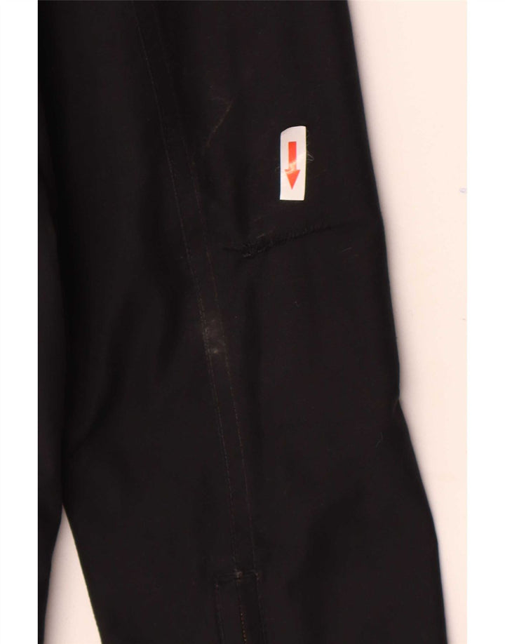 Barbour Womens Hooded Rain Jacket UK 14 Large Black Cotton