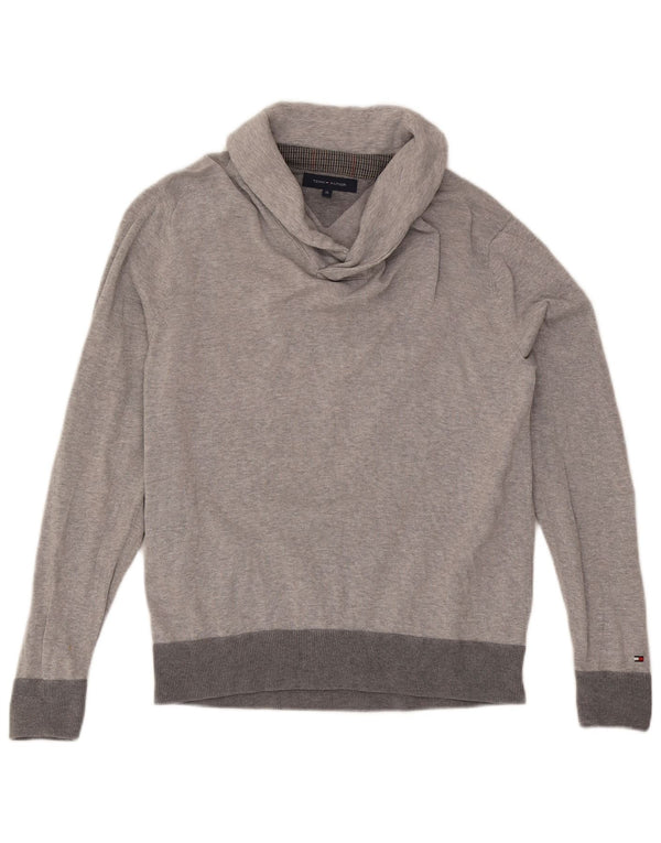 Tommy Hilfiger Ragazzi Maglione con collo a scialle Maglione 15-16 anni XL Cotone grigio