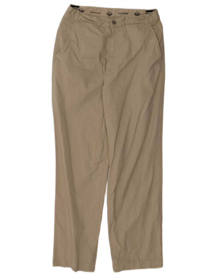 DOCKERS Mens Straight Chino Trousers W30 L28  Beige