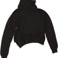 Guess Womens Crop Roll Neck Jumper Sweater UK 14 Medium Black Cotton