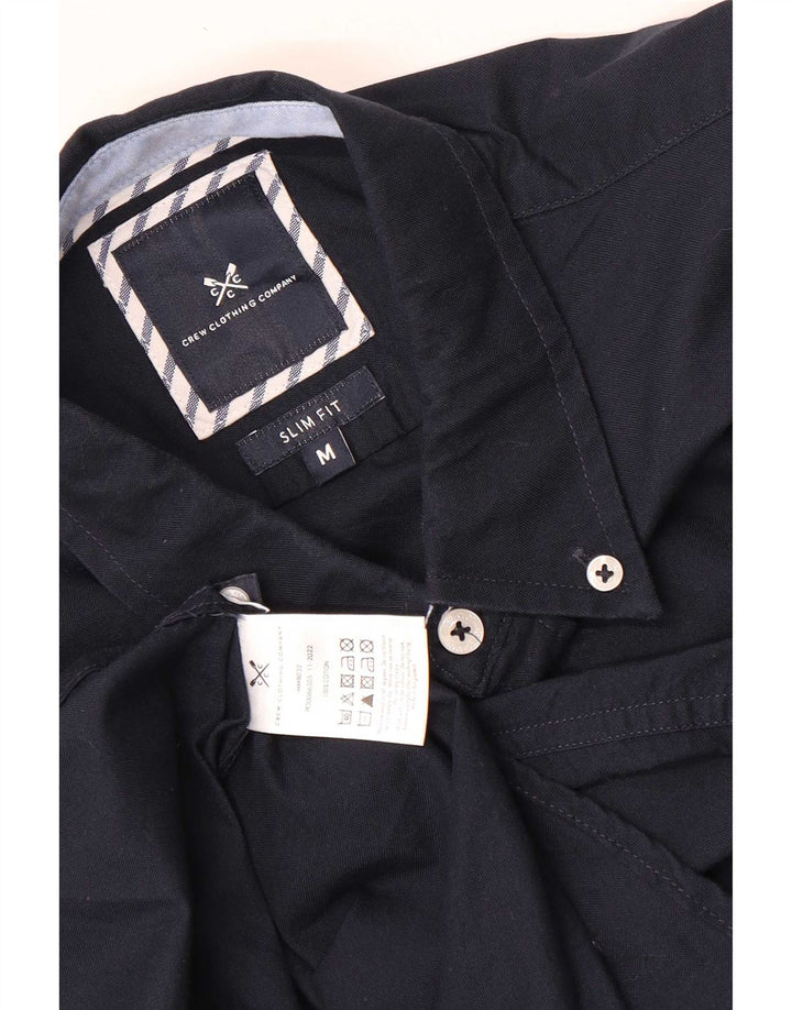 Crew Clothing Mens Slim Fit Shirt Medium Navy Blue Cotton