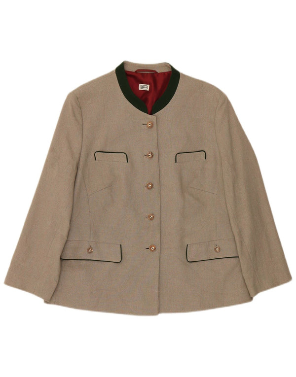 Blazer pentru femei Gossl, cu 5 nasturi, EU 44 XL, bumbac cu pete gri