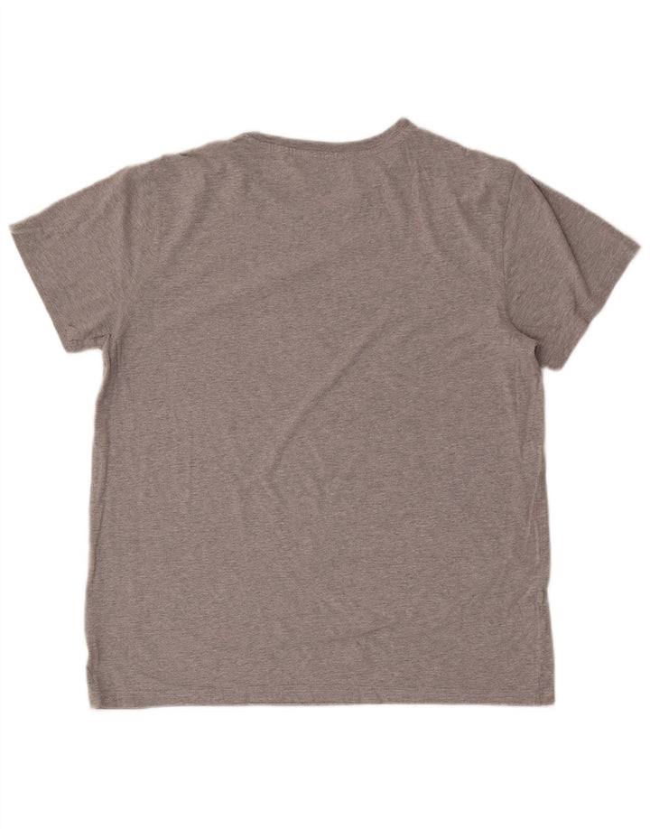 Lee Herren T-Shirt Top Large Grau Baumwolle