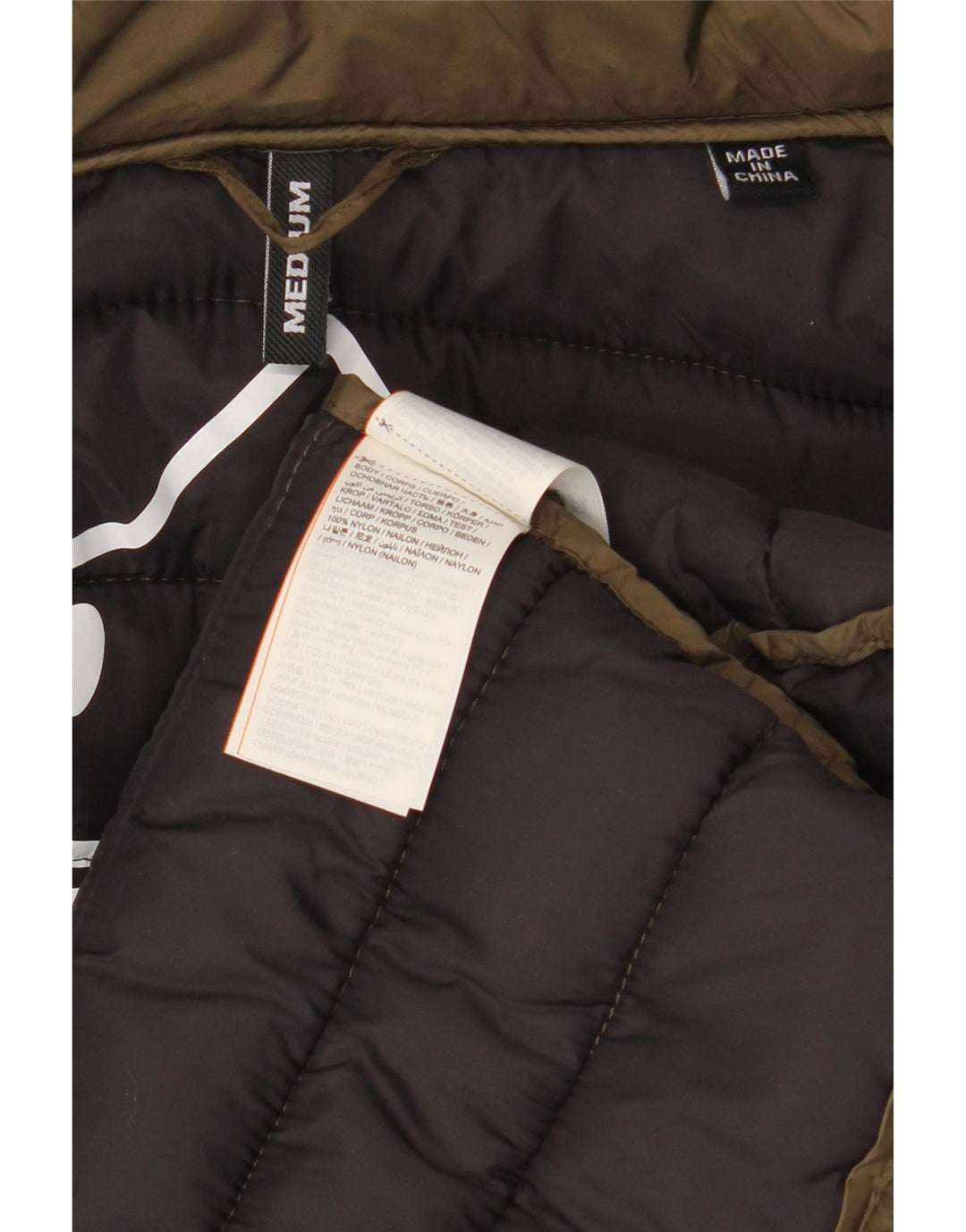 Superdry Mens Padded Jacket UK 38 Medium Khaki Nylon