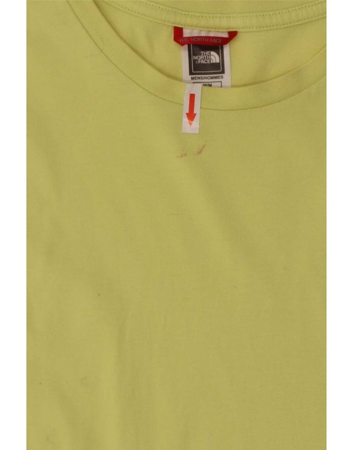 The North Face Mens T-Shirt Top Medium Yellow Cotton