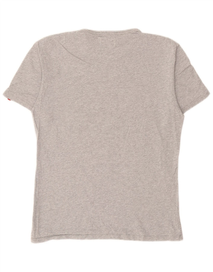 Levi's Damen T-Shirt Top UK 12 mittelgraue Baumwolle