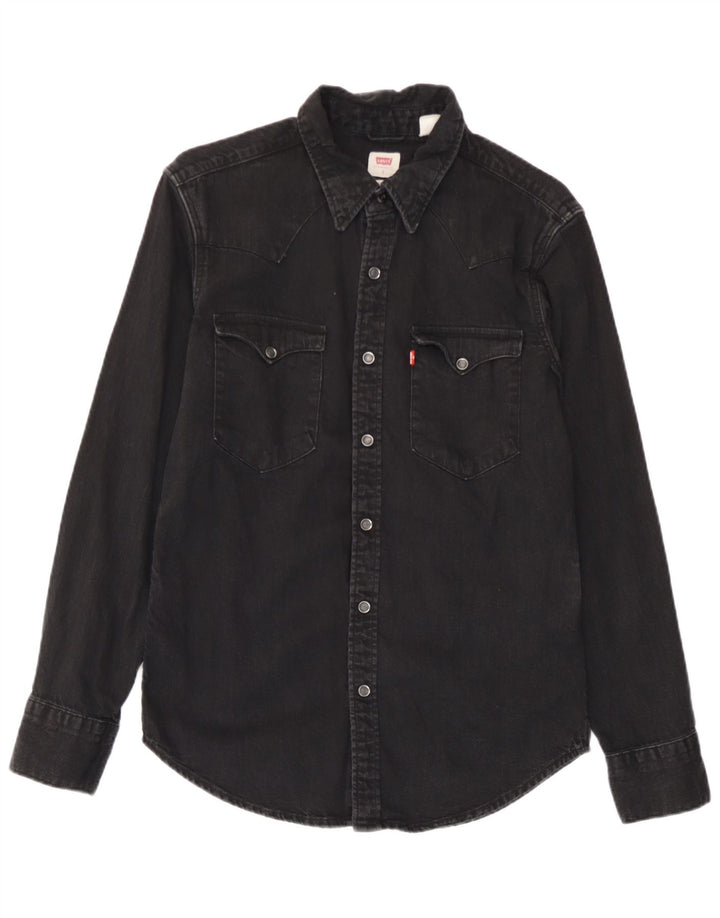 Levi's Camisa Vaquera Estándar Para Hombre Algodón Negro Pequeño