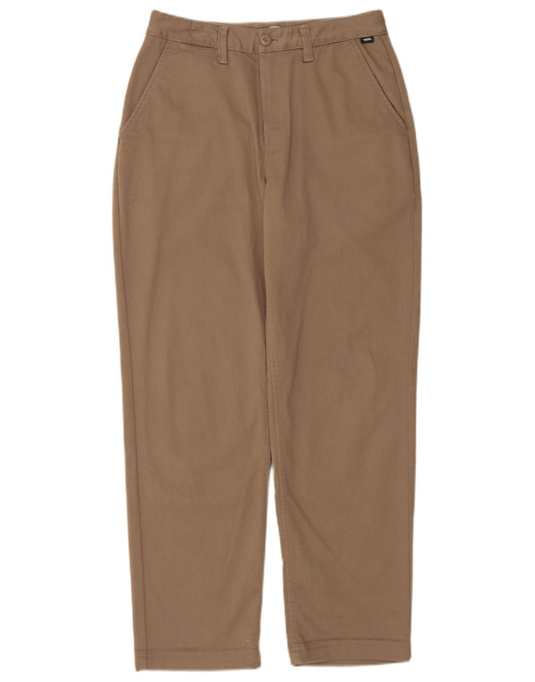 Vans Mens Tapered Chino Trousers W25 L28 Beige Cotton