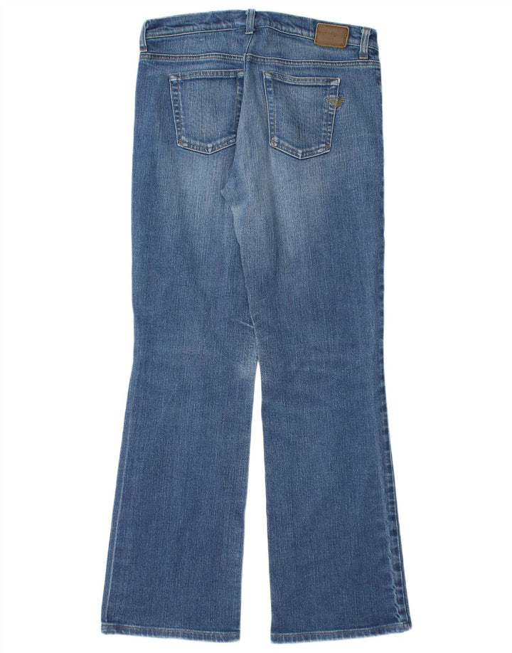 Armani Womens Bootcut Jeans W31 L30 Blue Cotton