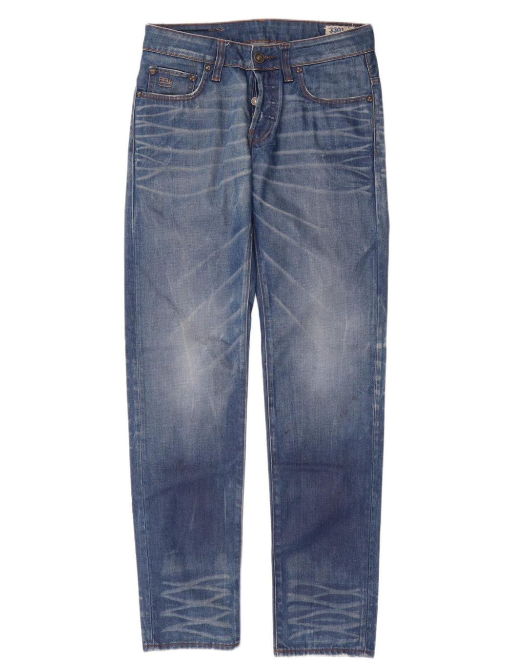G-STAR Mens Slim Jeans W32 L34 Blue Cotton