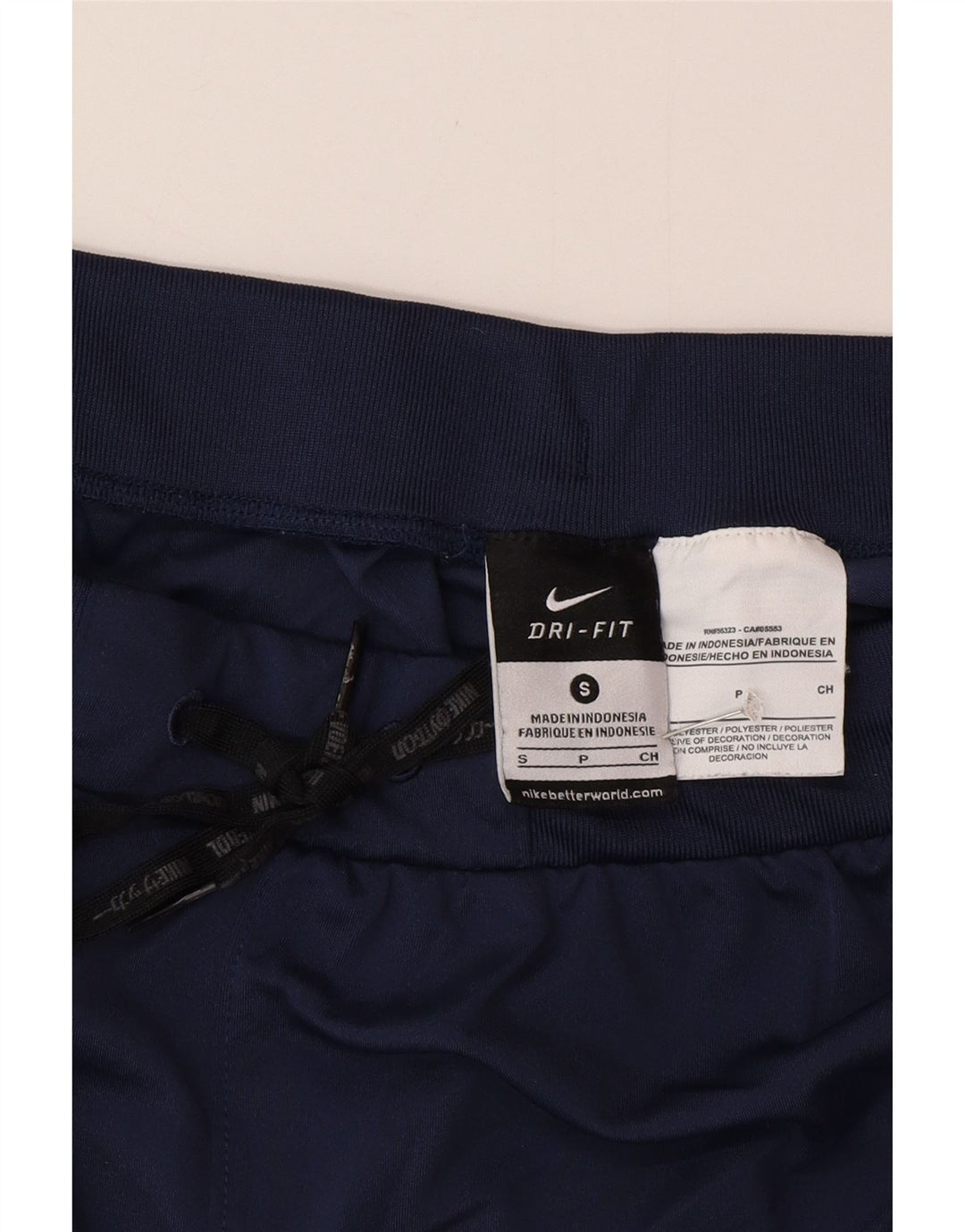 Nike Womens Dri Fit Sport Shorts UK 8 Small Navy Blue Polyester