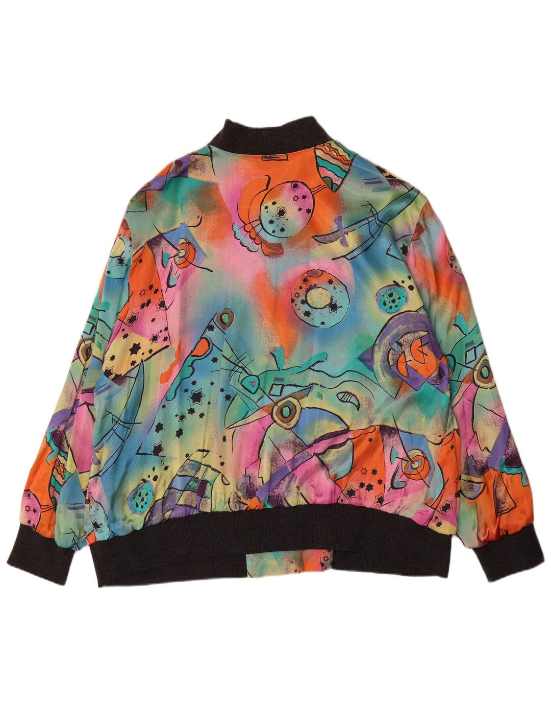 Seidensticker Damen Bomberjacke mit abstraktem Muster IT 48 XL Mehrfarbig