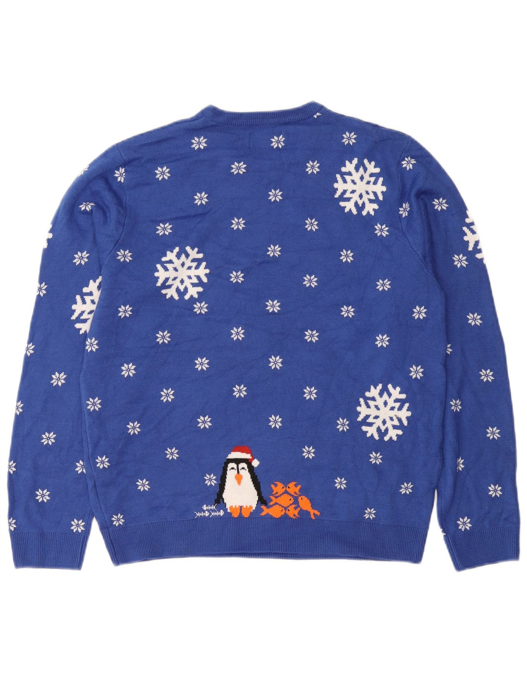 Marks & Spencer Pull à col rond pour homme Bleu moyen Hiver