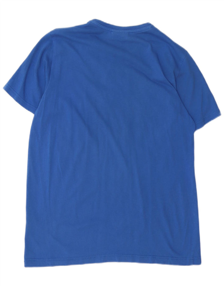 Nike Mens Calcio Graphic T-Shirt Top Small Blue Cotton