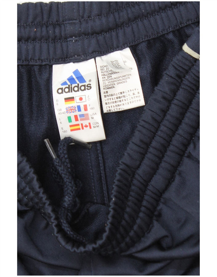 ADIDAS Mens Tracksuit Trousers UK 40/42 Medium  Navy Blue Polyester