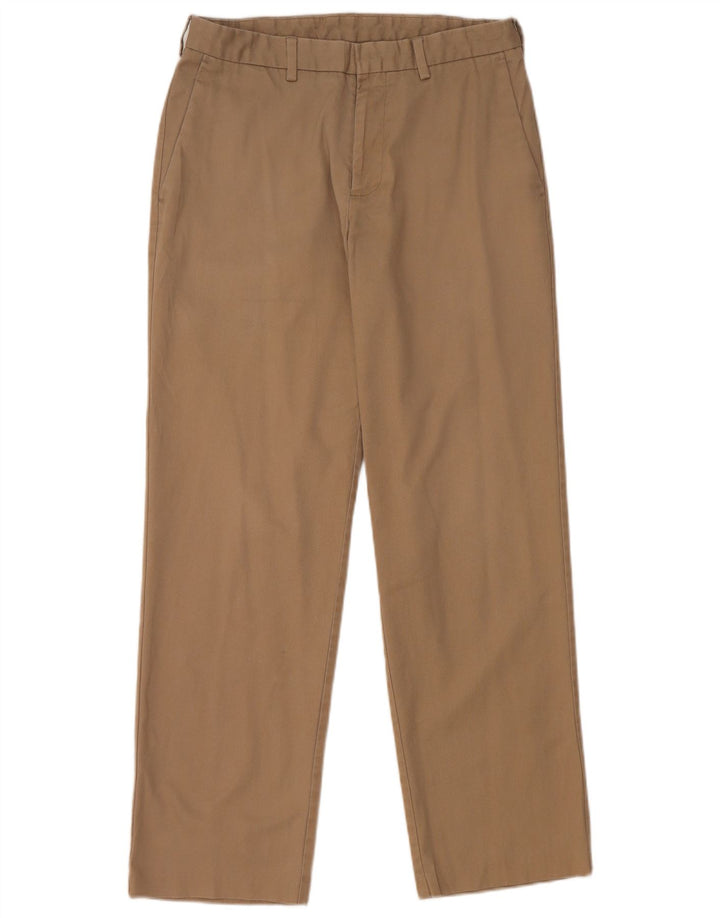 DOCKERS Mens Straight Chino Trousers W30 L30 Beige Polyester