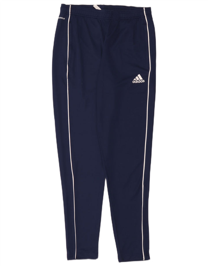 Pantaloni da tuta da uomo Adidas medi in poliestere blu navy