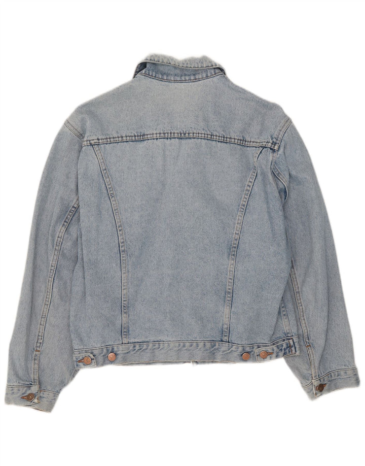 Vintage mujer chaqueta de mezclilla Reino Unido 16 azul grande