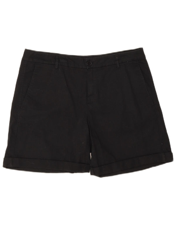 Benetton Damen Chinoshorts UK 12 Medium W32 Schwarz