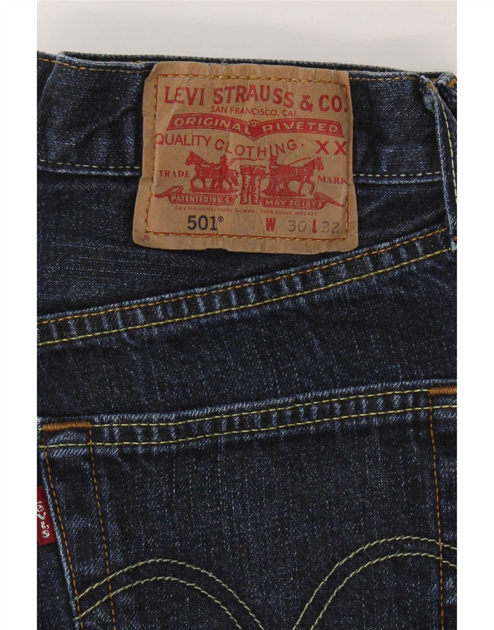 Levi's Uomo 501 Jeans dritti W30 L32 Blu Navy