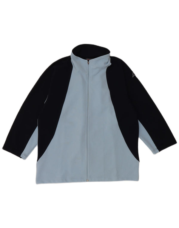 Kappa 3/4-ærmet træningsdragt topjakke til kvinder UK 18 XL Blå Colourblock